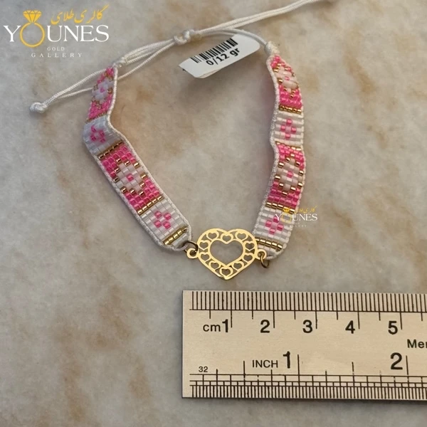 دستبند میوکی قلب قلبی طلا